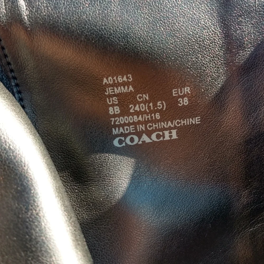 Coach Soft Calfskin Leather Heeled Booties - Picture 14 of 16